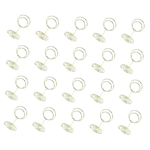 jojofuny 30 Stück Metall Memo Clips Tischkartenhalter Fotohalter Kartenhalter für Hochzeit Geburtstag Jubiläum Stabile Runde Klammern mit Sockel zur Sicheren Befestigung von Fotos und jojofuny 30 Stück Metall Memo Clips Tischkartenhalter Fotohalter Kartenhalter für Hochzeit Geburtstag Jubiläum Stabile Runde Klammern mit Sockel zur Sicheren Befestigung von Fotos und von jojofuny