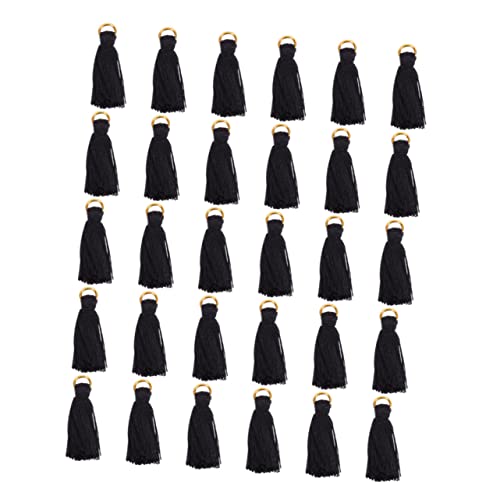 jojofuny 30 Stück Quastenanhänger mit Ring für Diy Schmuck Baumwolle Schwarz für Lesezeichen Kleidung und Taschen Dekoration Vielseitige Bastelaccessoires für Projekte jojofuny 30 Stück Quastenanhänger mit Ring für Diy Schmuck Baumwolle Schwarz für Lesezeichen Kleidung und Taschen Dekoration Vielseitige Bastelaccessoires für Projekte von jojofuny