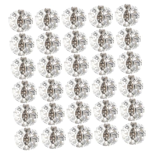 jojofuny 30 Stück Silberfarbene Strass Rondell Perlen DIY Schmuckherstellung Zubehör für Armbänder Basteln und Auffädeln Kleine Perlen mit Hoher Verschleißfestigkeit und Bruchresistenz jojofuny 30 Stück Silberfarbene Strass Rondell Perlen DIY Schmuckherstellung Zubehör für Armbänder Basteln und Auffädeln Kleine Perlen mit Hoher Verschleißfestigkeit und Bruchresistenz von jojofuny