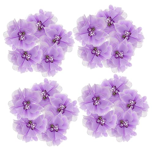 jojofuny 30 Stück Strass -Perlenabziehbild Blumen basteln zarter Blumenstoff austauschbare Bastelblume Blumenform Stoff Stickerei Applqiues kompakte Nähblume Nähenvorräte Chiffon Violett jojofuny 30 Stück Strass -Perlenabziehbild Blumen basteln zarter Blumenstoff austauschbare Bastelblume Blumenform Stoff Stickerei Applqiues kompakte Nähblume Nähenvorräte Chiffon Violett von jojofuny