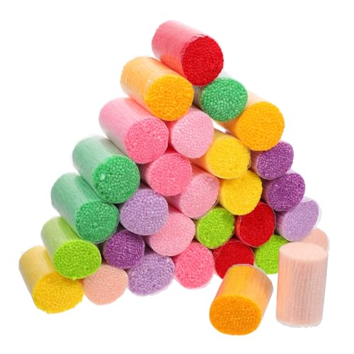jojofuny 30 Stück Teiliges Buntes Knüpfgarn Acrylwolle für DIY Teppiche Häkeln Stricken Handarbeit Basteln Vielseitig Verwendbar für Pullover Schals Zubehör von jojofuny