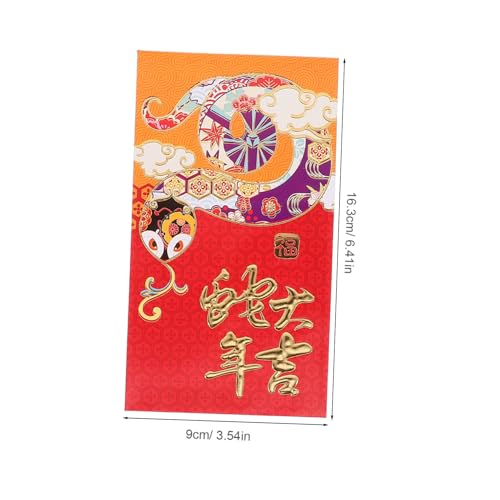 jojofuny 30 Stück Teiliges Chinesische Neujahrs Rote Umschläge Jahr der Schlange mit Cartoon Praktische Geldumschläge für Neujahr Hochzeit und Frühlingsfest Symbolisch für Glück und Segen jojofuny 30 Stück Teiliges Chinesische Neujahrs Rote Umschläge Jahr der Schlange mit Cartoon Praktische Geldumschläge für Neujahr Hochzeit und Frühlingsfest Symbolisch für Glück und Segen von jojofuny