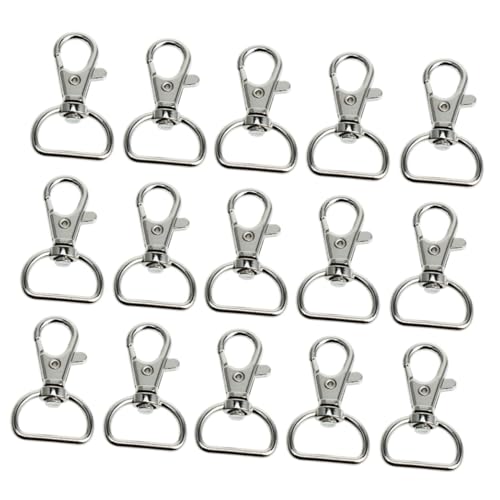 jojofuny 30 Stück Teiliges Drehbare Karabinerhaken aus Eisen Schwenkbar Schlüsselanhänger Karabinerhaken für DIY Schlüsselanhänger Taschen Zubehör Silber jojofuny 30 Stück Teiliges Drehbare Karabinerhaken aus Eisen Schwenkbar Schlüsselanhänger Karabinerhaken für DIY Schlüsselanhänger Taschen Zubehör Silber von jojofuny
