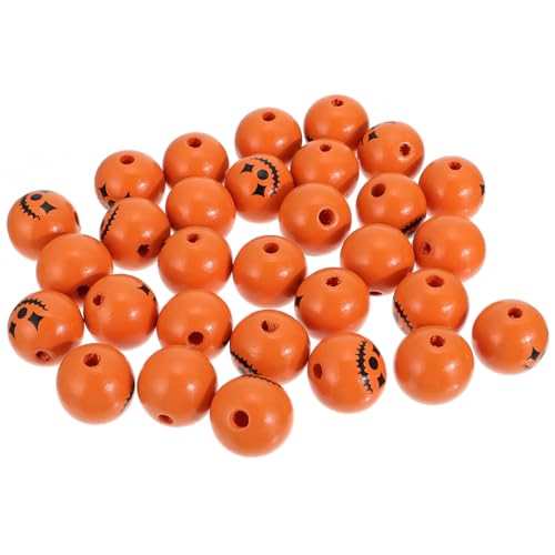 jojofuny 30 Stück Teiliges Halloween Holzperlen mit Kürbis-motiv Bunte DIY Schmuckperlen für Armbänder Halsketten Quasten und Handgefertigte Schmuckaccessoires jojofuny 30 Stück Teiliges Halloween Holzperlen mit Kürbis-motiv Bunte DIY Schmuckperlen für Armbänder Halsketten Quasten und Handgefertigte Schmuckaccessoires von jojofuny