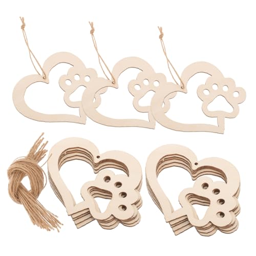 jojofuny 30 Stück Teiliges Holzherz Deko mit Hundepfoten Motiv Glatte Oberfläche DIY Holzanhänger für Hochzeiten Geburtstags und Weihnachtsfeiern Vielseitige Hölzerne Herzornamente mit jojofuny 30 Stück Teiliges Holzherz Deko mit Hundepfoten Motiv Glatte Oberfläche DIY Holzanhänger für Hochzeiten Geburtstags und Weihnachtsfeiern Vielseitige Hölzerne Herzornamente mit von jojofuny