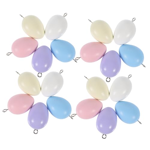 jojofuny 30 Stück Teiliges Holzperlen Eierform Bunte Hängende Anhänger für Osterdekoration DIY Basteln Rustikale Wohnkultur Partydekoration Ostergeschenk jojofuny 30 Stück Teiliges Holzperlen Eierform Bunte Hängende Anhänger für Osterdekoration DIY Basteln Rustikale Wohnkultur Partydekoration Ostergeschenk von jojofuny
