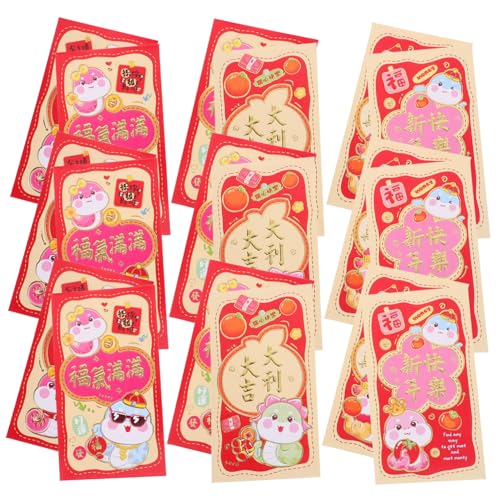 jojofuny 30 Stück Teiliges Rote Umschläge mit Schlangenmotiv Stabile Papiermaterialien Große Kapazität Geldbeutel Chinesisches Neujahrsfest Frühlingsfest Geschenkumschläge Vielseitig jojofuny 30 Stück Teiliges Rote Umschläge mit Schlangenmotiv Stabile Papiermaterialien Große Kapazität Geldbeutel Chinesisches Neujahrsfest Frühlingsfest Geschenkumschläge Vielseitig von jojofuny