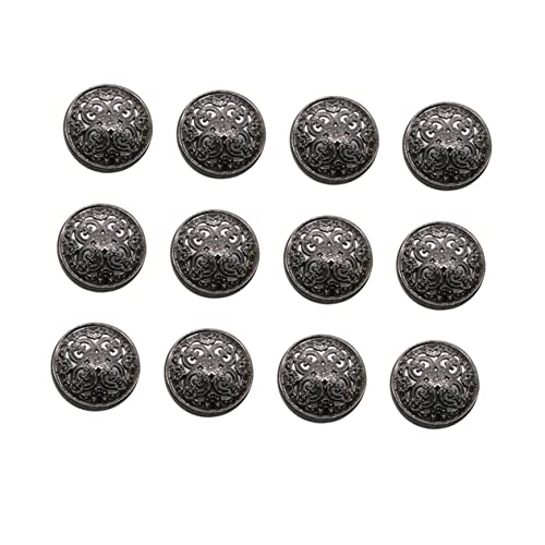 jojofuny 30 Stück Teiliges Schwarze Metallknöpfe mit Hohldesign Robuste Zierknöpfe für Damenmäntel Pullover DIY Nähzubehör Vielseitig für Jacken Hüte Jeans und Lederhandwerk jojofuny 30 Stück Teiliges Schwarze Metallknöpfe mit Hohldesign Robuste Zierknöpfe für Damenmäntel Pullover DIY Nähzubehör Vielseitig für Jacken Hüte Jeans und Lederhandwerk von jojofuny