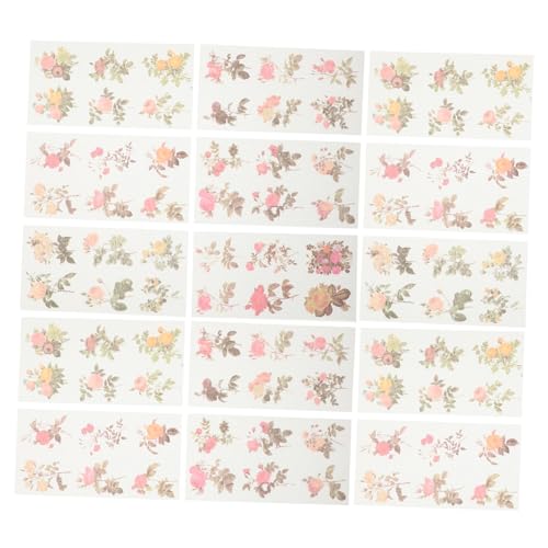 jojofuny 30 Stück Teiliges Selbstklebender Washi Sticker für Scrapbook Dekoration Handgemachte Grußkarten und DIY Alben Verschiedene Designs für Projekte Langlebig und Sicher der Anwendung von jojofuny
