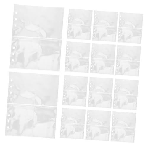jojofuny 30 Stück Transparente Binder Hüllen Doppelseitig mit Wasserfestem Reißfestem PP Material als Organizer für Fotos Visitenkarten und Sammelkarten jojofuny 30 Stück Transparente Binder Hüllen Doppelseitig mit Wasserfestem Reißfestem PP Material als Organizer für Fotos Visitenkarten und Sammelkarten von jojofuny