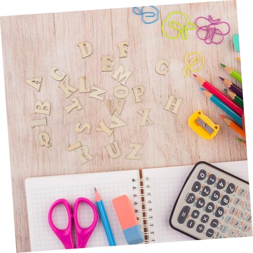 jojofuny 300 Stück Blanko Holzbuchstaben Naturholz Rohlinge zum Bemalen Graffiti Cutouts DIY Basteln Dekoration für Erwachsene von jojofuny