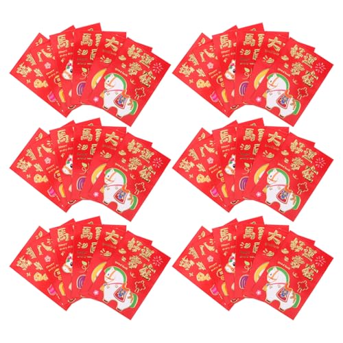 jojofuny 300 Stück Chinesische Rote Umschläge Hong Bao Glücksgeldpakete Chinesisches Neujahr 2026 Rote Umschläge Für Frühlingsfest Geburtstag Hochzeit von jojofuny