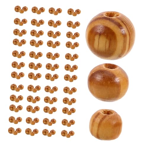 jojofuny 300 Stück Holzperlen Vintage Runde Lose Spacer Perlen aus Naturkiefer für Makramee Schmuck DIY Armband Halskette Haar DIY Bastelbedarf jojofuny 300 Stück Holzperlen Vintage Runde Lose Spacer Perlen aus Naturkiefer für Makramee Schmuck DIY Armband Halskette Haar DIY Bastelbedarf von jojofuny