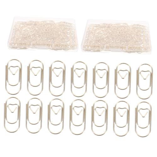 jojofuny 300 Stück Mini Herzförmige Büroklammern Aus Robustem Metall Bunte Dekorative Paper Clips Für Büro Schule Scrapbooking Und DIY Projekte Stabil Und Formbeständig jojofuny 300 Stück Mini Herzförmige Büroklammern Aus Robustem Metall Bunte Dekorative Paper Clips Für Büro Schule Scrapbooking Und DIY Projekte Stabil Und Formbeständig von jojofuny