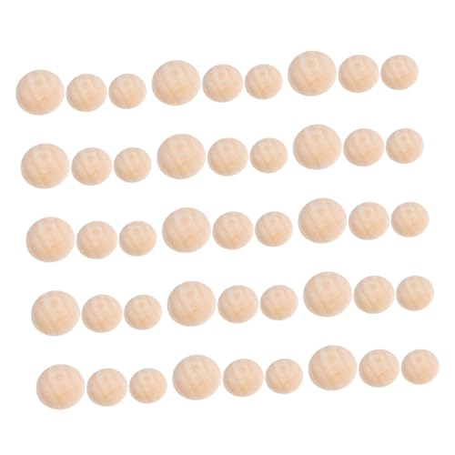 jojofuny 300 Stück Teiliges Halbrunde Holzkugeln Naturbelassene Holzperlen für DIY Schmuck Basteln Weihnachtskränze Armbänder Handbemalbare Holzornamente jojofuny 300 Stück Teiliges Halbrunde Holzkugeln Naturbelassene Holzperlen für DIY Schmuck Basteln Weihnachtskränze Armbänder Handbemalbare Holzornamente von jojofuny