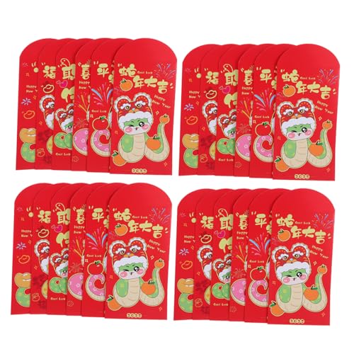 jojofuny 30Stücke Chinesische Neujahrsumschläge für Jahr Schlange Farbige für Frühlingsfest Hochzeiten und Geburtstage Designs mit Festlichen Motiven von jojofuny