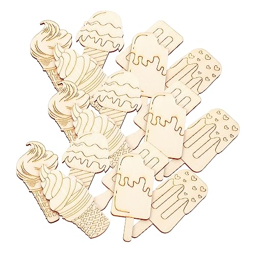 jojofuny 30Stücke Eiscreme Holz DIY Bastelset für Unvollendete Eisholzausschnitte für Sommerdekoration Bastelprojekte und Freizeitaktivitäten jojofuny 30Stücke Eiscreme Holz DIY Bastelset für Unvollendete Eisholzausschnitte für Sommerdekoration Bastelprojekte und Freizeitaktivitäten von jojofuny
