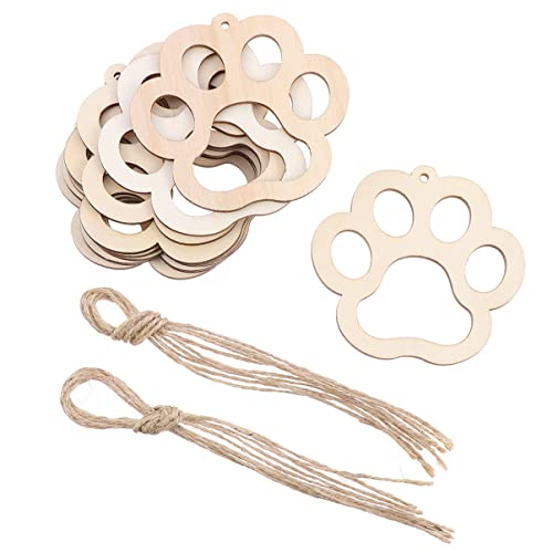 jojofuny 30Stücke Hängende Holzanhänger mit Ropes Umweltfreundliche DIY Holzscheiben zur Dekoration für Feste Bastelprojekte und für Familie und jojofuny 30Stücke Hängende Holzanhänger mit Ropes Umweltfreundliche DIY Holzscheiben zur Dekoration für Feste Bastelprojekte und für Familie und von jojofuny