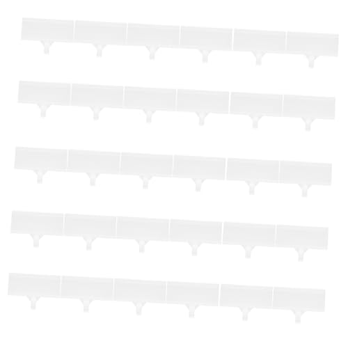 jojofuny 30Stücke Transparente Etikettenhalter für Regale Wiederverwendbar und Einfach zu Montieren für Supermärkte und Einzelhandelsgeschäfte aus Langlebigem PVC Material von jojofuny