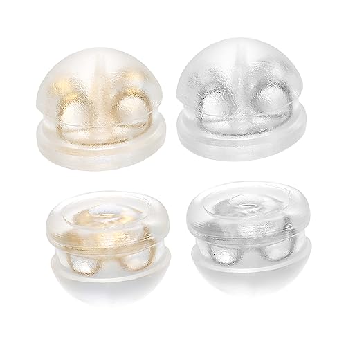 jojofuny 32 Stück Silikon Ohrring Verschlüsse Sicheres Lock System für Damen Ohrstecker Hypoallergen für Schmuckherstellung und Reparatur Silber Gold jojofuny 32 Stück Silikon Ohrring Verschlüsse Sicheres Lock System für Damen Ohrstecker Hypoallergen für Schmuckherstellung und Reparatur Silber Gold von jojofuny