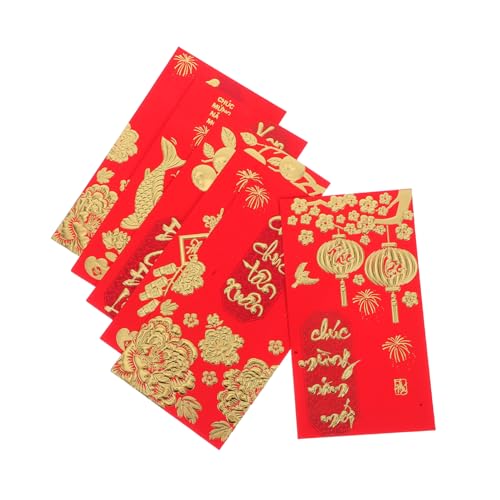 jojofuny 36 Stück 2026 Rote Umschläge Vietnamesisches Hong Bao Mit Glückssymbolen – Traditionelle Li Xi Pakete Für Tet Geldgeschenke Tischstreuung Mondneujahr jojofuny 36 Stück 2026 Rote Umschläge Vietnamesisches Hong Bao Mit Glückssymbolen – Traditionelle Li Xi Pakete Für Tet Geldgeschenke Tischstreuung Mondneujahr von jojofuny
