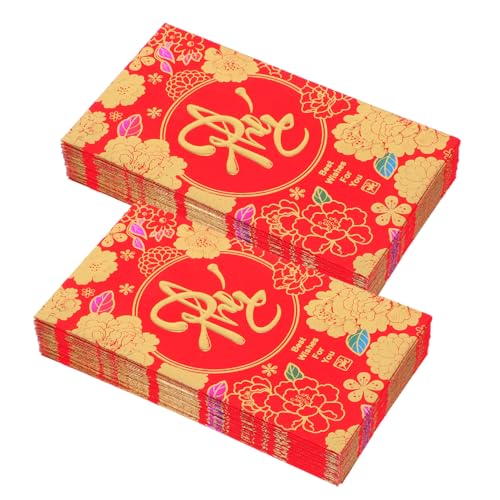 jojofuny 36 Stück Rote Umschläge Vietnamesischen Neujahr Traditionelle Glücksgeldbeutel Für Neujahrsfeiern Frühlingsfest Partygeschenke von jojofuny