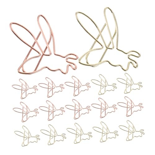 jojofuny 36 Stück Teiliges Bienen Büroklammer Bunte Bienenförmige Metallclips Kreative Papierclips für Büro Schule Scrapbooking Notizen Memo und Dokumentenorganisation von jojofuny