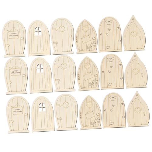 jojofuny 36 Stück Teiliges Unvollendeter Holzscheiben für Diy Mini Türen Holzslices für Bastelprojekte Holzverzierungen für Kreative und Heimwerker jojofuny 36 Stück Teiliges Unvollendeter Holzscheiben für Diy Mini Türen Holzslices für Bastelprojekte Holzverzierungen für Kreative und Heimwerker von jojofuny