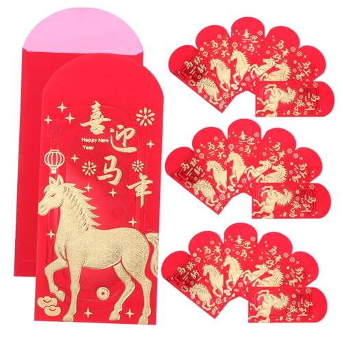 jojofuny 36 Stück roter umschlag des neuen jahres Frühling Festival Red Envelope Chinesische Geldtasche chinesisches neues jahr rotes paket Chinesisches Neujahr rote Pakete Papier von jojofuny