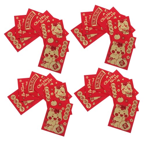 jojofuny 360 Stück Jahr Des Pferdroten Pakets Rotes Paket Des Neuen Mondjahres Chinesische Umschläge Für Bargeld Vietnamesische Neujahrsumschläge Rote Pakete Süßer Roter Umschlag Papier jojofuny 360 Stück Jahr Des Pferdroten Pakets Rotes Paket Des Neuen Mondjahres Chinesische Umschläge Für Bargeld Vietnamesische Neujahrsumschläge Rote Pakete Süßer Roter Umschlag Papier von jojofuny