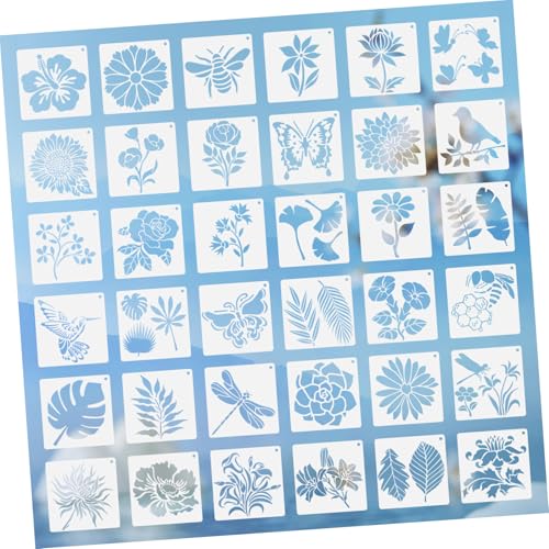 jojofuny 36Stücke Wiederverwendbare und Zeichenschablonen für DIY Projekte Holz und Papiergestaltung und Vogeldesigns für Erwachsene jojofuny 36Stücke Wiederverwendbare und Zeichenschablonen für DIY Projekte Holz und Papiergestaltung und Vogeldesigns für Erwachsene von jojofuny