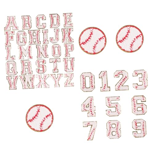 jojofuny 39 Stück Multifunktionale Buchstaben Aufnäher Chenille Patches für Kleidung Mützen und Taschen Diy Zubehör zur Verschönerung und Reparatur von Kleidung von jojofuny