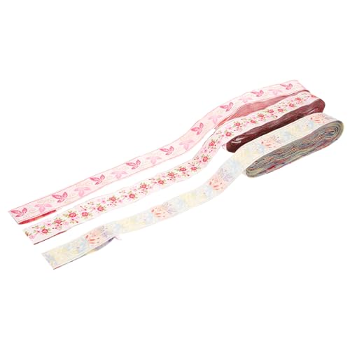 jojofuny 3Rollen DIY Blumenmuster Geschenkband Vielseitiges Festivalband für Hochzeiten Partys und Tortendekoration Langlebiges Stoffmaterial für Bastelprojekte jojofuny 3Rollen DIY Blumenmuster Geschenkband Vielseitiges Festivalband für Hochzeiten Partys und Tortendekoration Langlebiges Stoffmaterial für Bastelprojekte von jojofuny