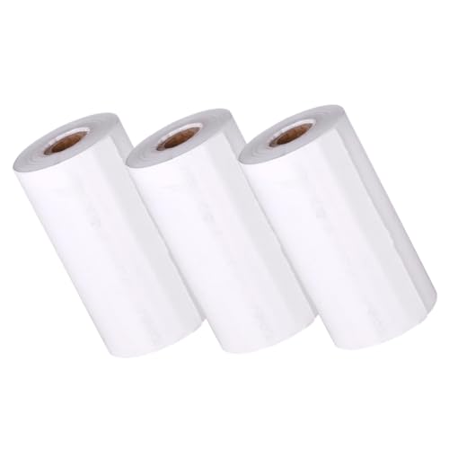 jojofuny 3Rollen Thermopapierrolle Für Kinderkameras Pack Selbstklebendes Übertragungspapier Für Sofortbildkameras Langlebig Und Klarer Druck Für Fotos Und Notizen von jojofuny