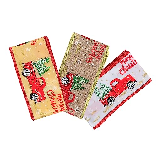 jojofuny 3Rollen Weihnachtsschleifen Dekoratives Geschenkband und Naturfarbe Lange Bänder für Weihnachtsbaum Dekoration und Geschenkverpackungen jojofuny 3Rollen Weihnachtsschleifen Dekoratives Geschenkband und Naturfarbe Lange Bänder für Weihnachtsbaum Dekoration und Geschenkverpackungen von jojofuny