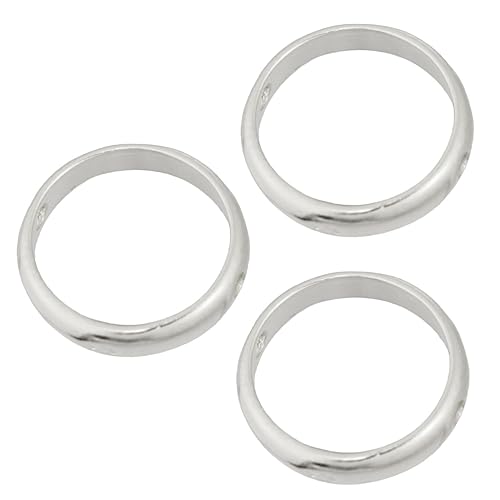 jojofuny 3Stücke Silberne DIY Lochringe Schmuckzubehör für Schmuckherstellung Silber Außendurchmesser Innendurchmesser jojofuny 3Stücke Silberne DIY Lochringe Schmuckzubehör für Schmuckherstellung Silber Außendurchmesser Innendurchmesser von jojofuny