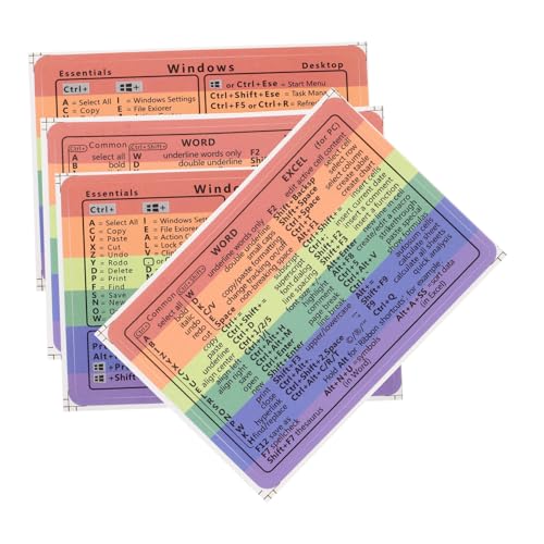 jojofuny 4 Blätter Tastaturkürzel-aufkleber Vinyl Kleberaufkleber Laptop -abziehbilder Selbstklebende Abziehbilder Für Laptop-zubehör Computerversorgung Laptop -versorgung Papier jojofuny 4 Blätter Tastaturkürzel-aufkleber Vinyl Kleberaufkleber Laptop -abziehbilder Selbstklebende Abziehbilder Für Laptop-zubehör Computerversorgung Laptop -versorgung Papier von jojofuny