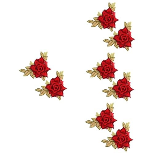 jojofuny 4 Paare Dreidimensionaler Stoff Patch Form Stickerei Gestickte Abzeichenapplikationen Flecken Nähen Blumen Stoffflicken Für Kleidung Gestickte Applikationen Rot Polyestergarn jojofuny 4 Paare Dreidimensionaler Stoff Patch Form Stickerei Gestickte Abzeichenapplikationen Flecken Nähen Blumen Stoffflicken Für Kleidung Gestickte Applikationen Rot Polyestergarn von jojofuny