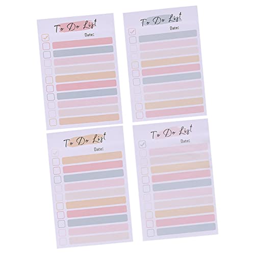 jojofuny 4 Regenbogen- -Notizen farbige Aufkleber Memo-Aufkleber für den täglichen Gebrauch große Noten Neon notizbücher notizhefte Home-Memo-Aufkleber Notizaufkleber Papier von jojofuny