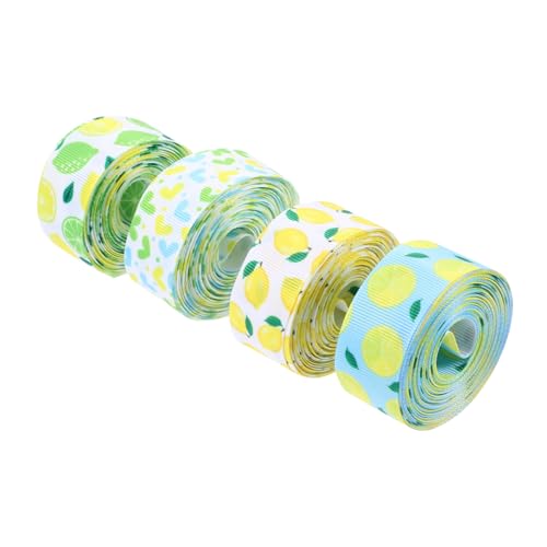 jojofuny 4 Rollen Lemon Heart Dekorationsband Yards pro für Diy Haarschmuck Geschenkverpackung Bastelprojekte und Festtagsdekoration jojofuny 4 Rollen Lemon Heart Dekorationsband Yards pro für Diy Haarschmuck Geschenkverpackung Bastelprojekte und Festtagsdekoration von jojofuny