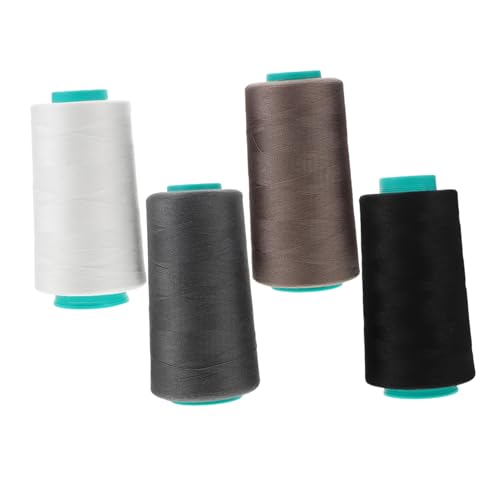 jojofuny 4 Rollen Nähmaschinenfaden Nähgarn für Quilten Nähgarn für Textilien Polyester-Nähgarn-Set Nähgarn für Quiltprojekte Polyesterfaden für Nähmaschine Overlock-Nähgarn Faden zum Nähen von jojofuny