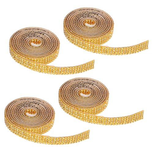 jojofuny 4 Rollen Selbstklebendes Strassband Reihen Breit Glitzerband für DIY Schmuck Kleidung Geschenkverpackung Basteln Vielseitig Einsetzbar Einfache Anwendung Eleganter Glanz jojofuny 4 Rollen Selbstklebendes Strassband Reihen Breit Glitzerband für DIY Schmuck Kleidung Geschenkverpackung Basteln Vielseitig Einsetzbar Einfache Anwendung Eleganter Glanz von jojofuny