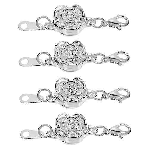 jojofuny 4 STÜCKE Armband Verlängerungssatz Einzigartiges Design DIY Schmuckverlängerung Silberne Kettenverschlüsse für Armbänder und für Schmuckprojekte jojofuny 4 STÜCKE Armband Verlängerungssatz Einzigartiges Design DIY Schmuckverlängerung Silberne Kettenverschlüsse für Armbänder und für Schmuckprojekte von jojofuny
