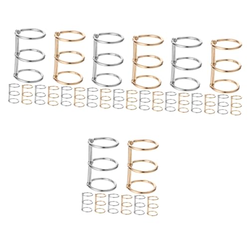 jojofuny 4 Sätze Bindepapierringe Ringordner Für Lose Blätter Ringe Für Papier Bindung Ö Ordnerringe Ringe Für Sammelalben Papierringe Aus Metall Legierung 8 Stück * 4 von jojofuny