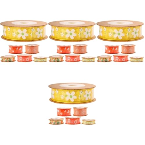 jojofuny 4 Sätze Blumenmuster Geschenkband Mehrzweck Haarbandbänder Zuschneidbares Satinband Für Diy Dekorationen Pro Für Feste Und Bastelprojekte 6 Rollen * 4 jojofuny 4 Sätze Blumenmuster Geschenkband Mehrzweck Haarbandbänder Zuschneidbares Satinband Für Diy Dekorationen Pro Für Feste Und Bastelprojekte 6 Rollen * 4 von jojofuny