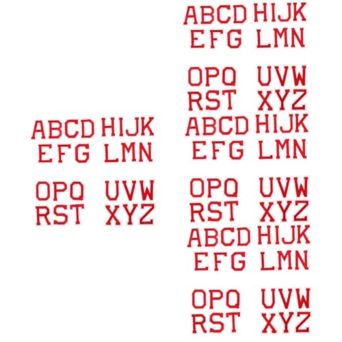 jojofuny 4 Sätze Brief Patch Flecken Flicken Für Jacken Bestickt Nähen Flicken Für Kleidung Kleidungsstück Patches Stickereiflicken Für Jeans Flicken Aufbügeln Pvc Rot 26 Stücke * 4 jojofuny 4 Sätze Brief Patch Flecken Flicken Für Jacken Bestickt Nähen Flicken Für Kleidung Kleidungsstück Patches Stickereiflicken Für Jeans Flicken Aufbügeln Pvc Rot 26 Stücke * 4 von jojofuny