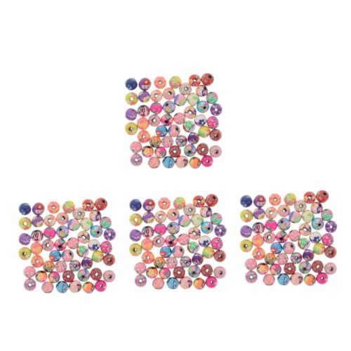 jojofuny 4 Sätze Diy Perlen Für Armbänder Polymer Clay Spacer Perlen Zufälligen Farben Für Schmuckgestaltung Vielseitig Einsetzbar Langlebig Und Praktisch 100 Stück * 4 von jojofuny