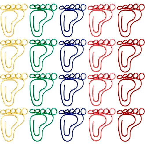 jojofuny 4 Sätze Fußförmige Büroklammern Bunte Papierclips Für Dokumente Bürobedarf Und Schreibwaren Leicht Und Tragbar Für Schule Und Zuhause 30 Stück * 4 jojofuny 4 Sätze Fußförmige Büroklammern Bunte Papierclips Für Dokumente Bürobedarf Und Schreibwaren Leicht Und Tragbar Für Schule Und Zuhause 30 Stück * 4 von jojofuny