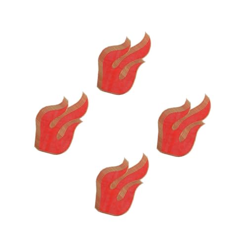 jojofuny 4 Sätze Gestickte Aufnäher Dekorative Patches Dekorative Aufnäher Für Kleidung Bestickt Aufnäher Nähen Kleidungsflicken Aufbügelapplikationen Für Kleidung Stickgarn Rot 5 Stück * 4 von jojofuny