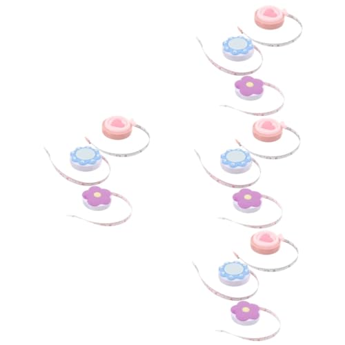jojofuny 4 Sätze Macaron Tape Deko Maßband Nähmaßband Für Körpermaße Höhenmaßband Körpermaß Körpermaßband Einziehbares Maßband Weich 3 Stück * 4 von jojofuny
